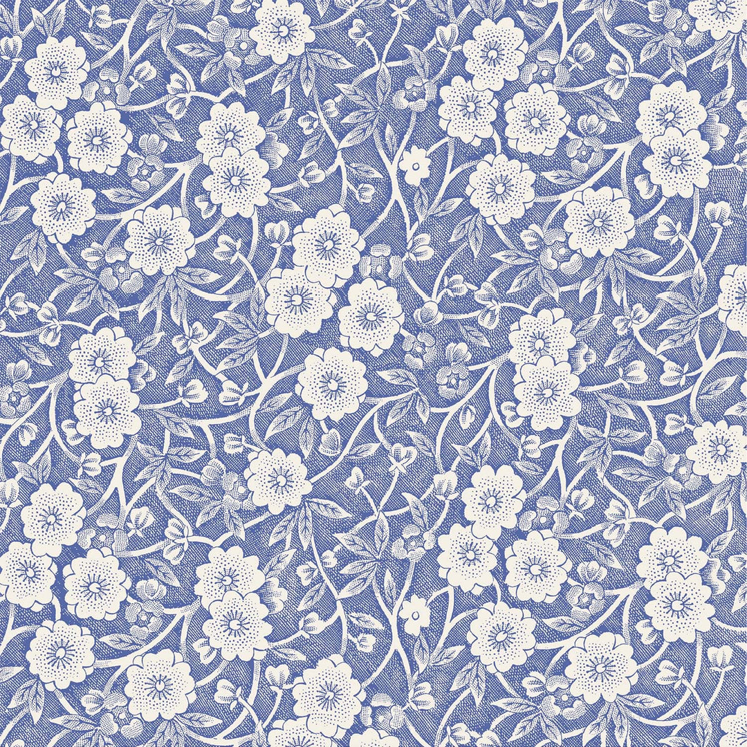 Blue Calico Cocktail Paper Napkins | Pack Of 20