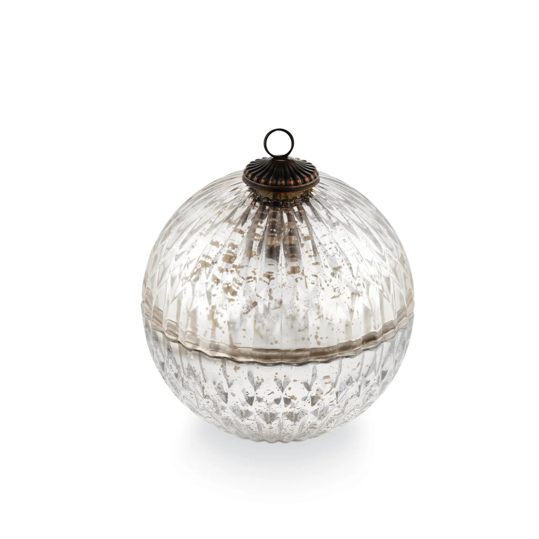 Balsam & Cedar Silver Mercury Ornament Candle
