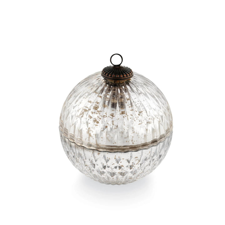 Balsam & Cedar Silver Mercury Ornament Candle
