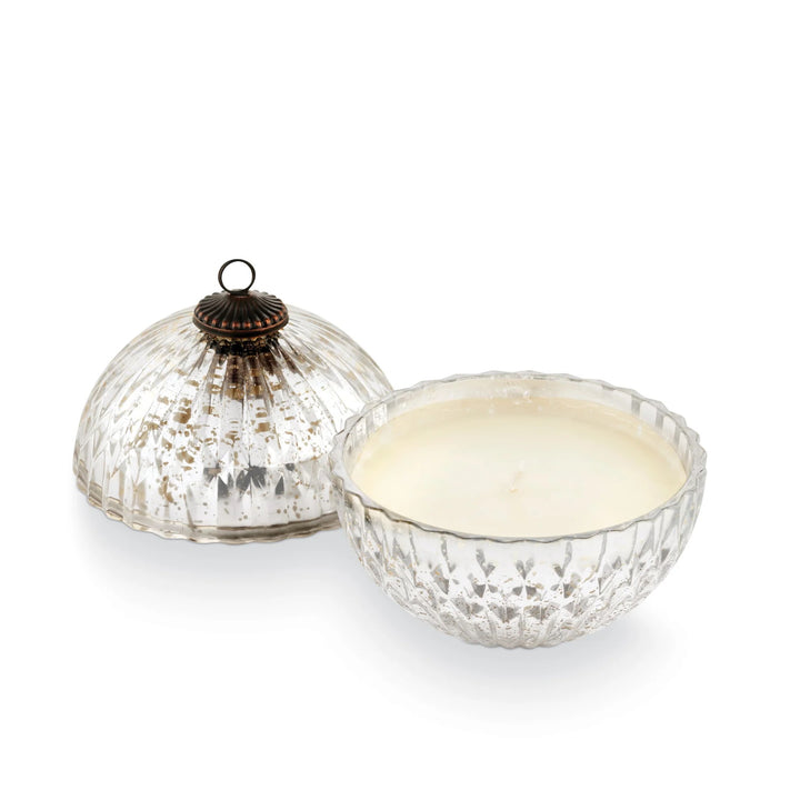 Balsam & Cedar Silver Mercury Ornament Candle