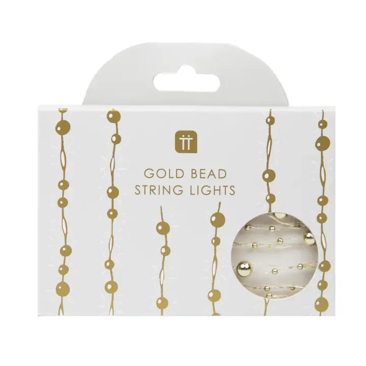 Gold Bead LED String Lights