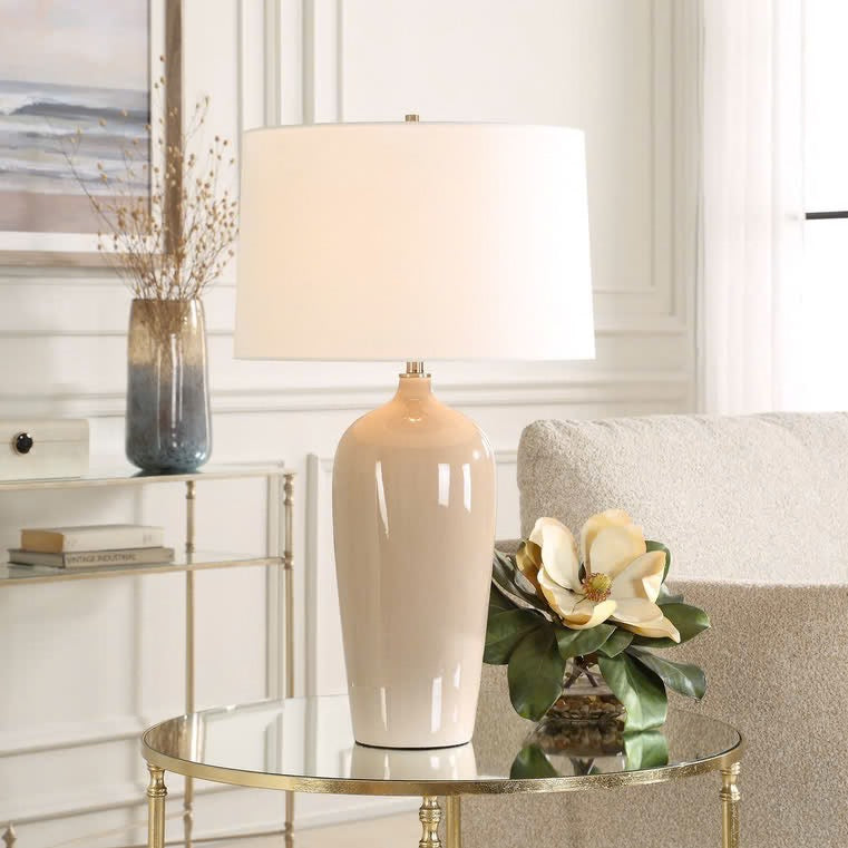 Santa Fe Table Lamp, Cream
