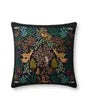 Rifle Paper Co. Black Woodland Pillow, 22" x 22"