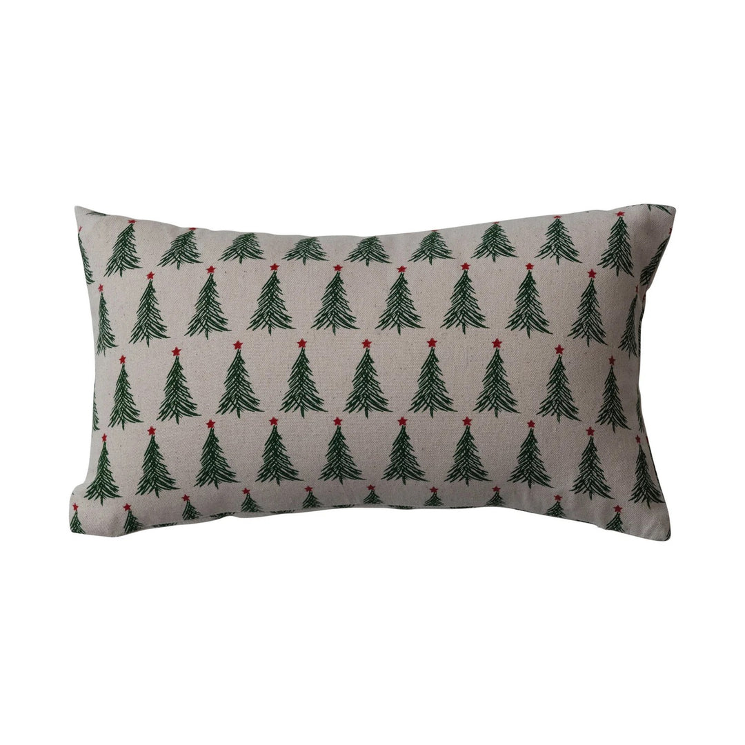 Christmas Tree Cotton Pillow, 9" x 16"
