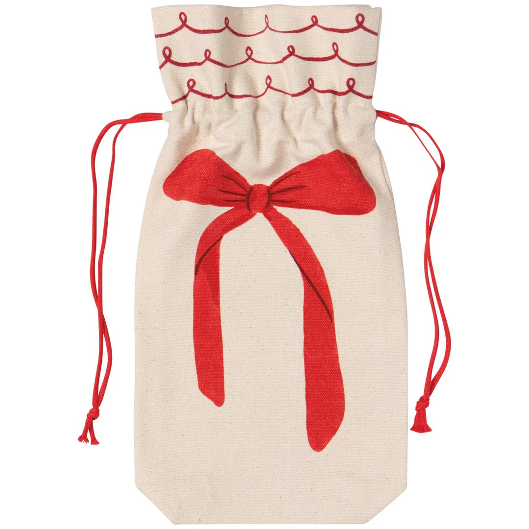 Single Ribbon Wine Bag