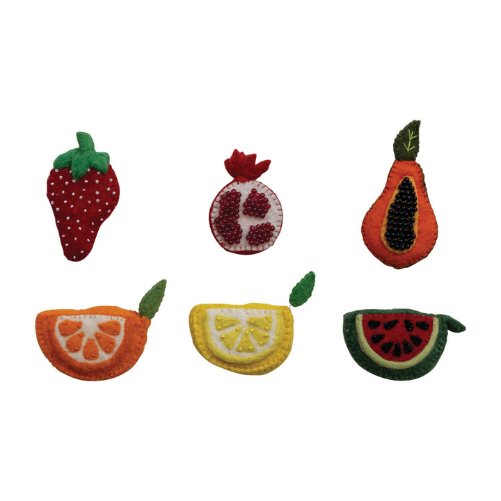 Handmade Embroidered Fruit Felt Tape Measure