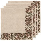 Elysian Block Print Napkins, Set Of 4