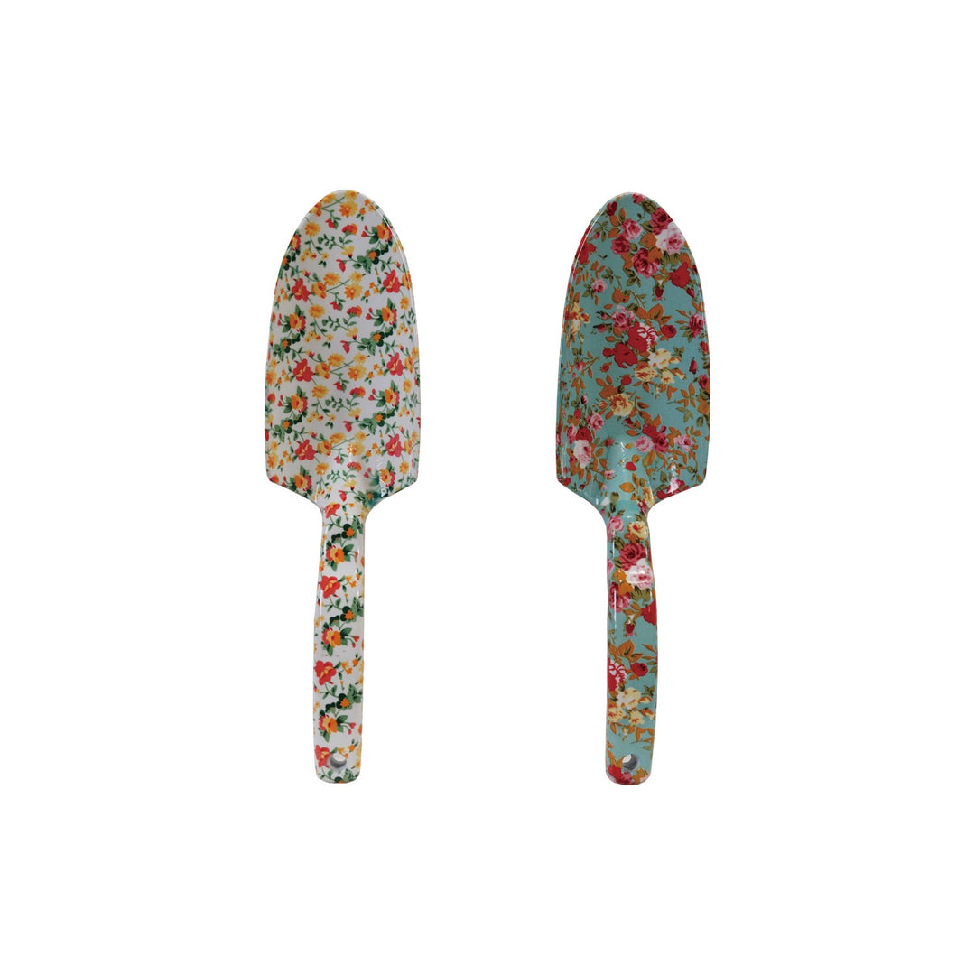 Floral Pattern Aluminum Garden Spade