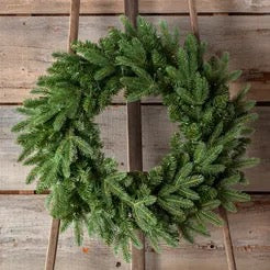 Douglas Fir Prelit Wreath, 24"