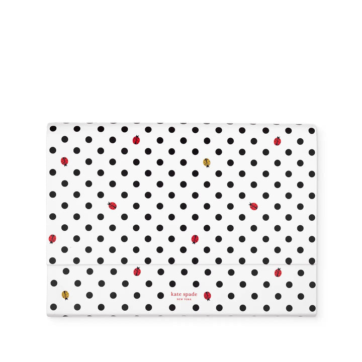 Ladybug Dot Accordion File Folio