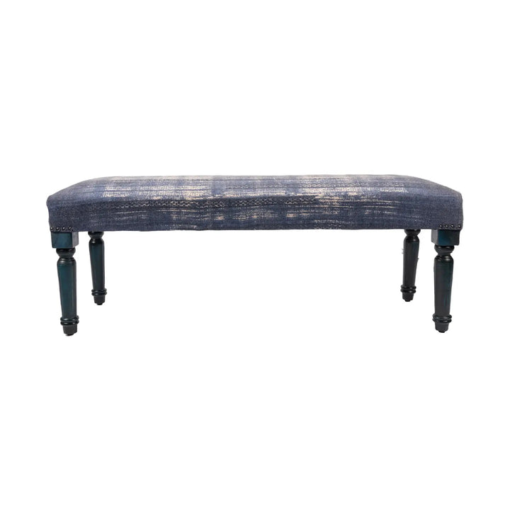 Antique Blue Simple Living Indoor Bench