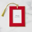 Red Be Jolly Frame Ornament