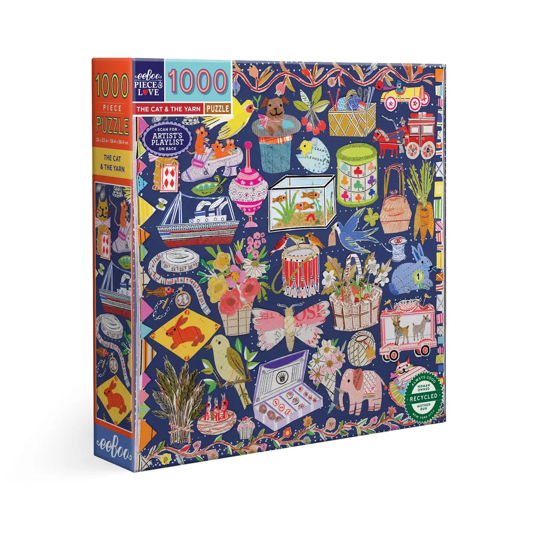 The Cat & The Yarn Puzzle, 1000 Pieces