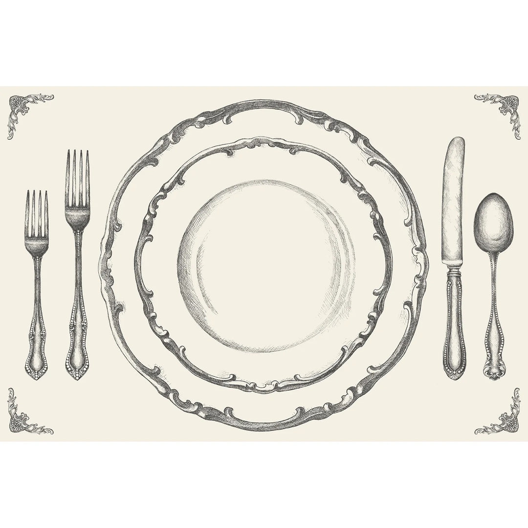 Perfect Setting Paper Placemat | Pad Of 18 Sheets