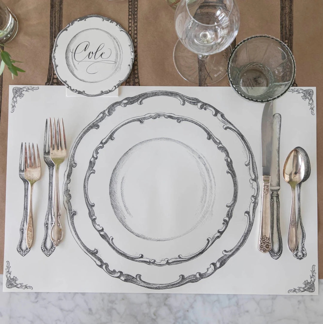 Perfect Setting Paper Placemat | Pad Of 18 Sheets