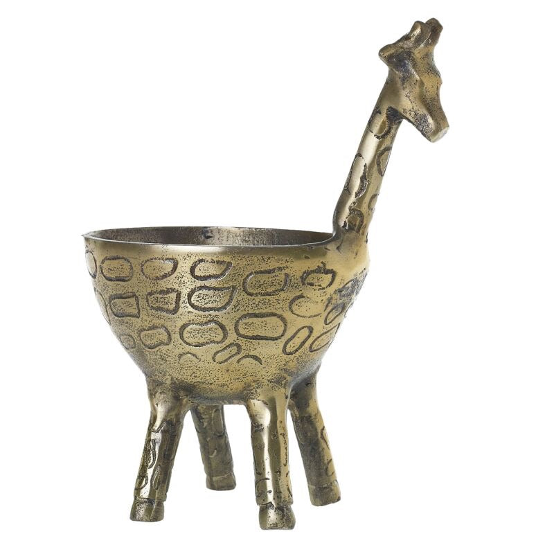 Gia Gold Giraffe Planter