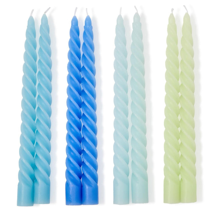 Twist Taper Candles, Set Of 2