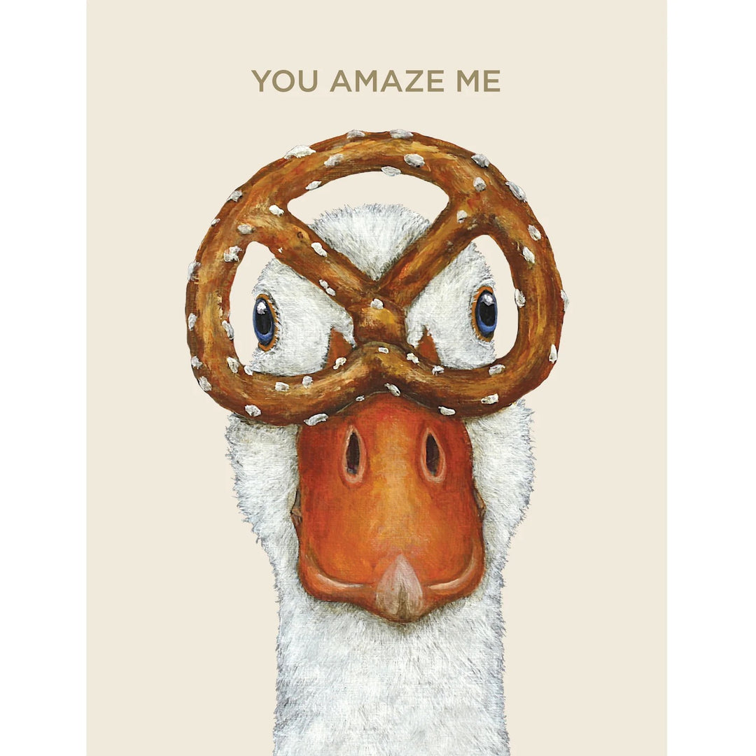 Amazing Duck Foil Greeting Card