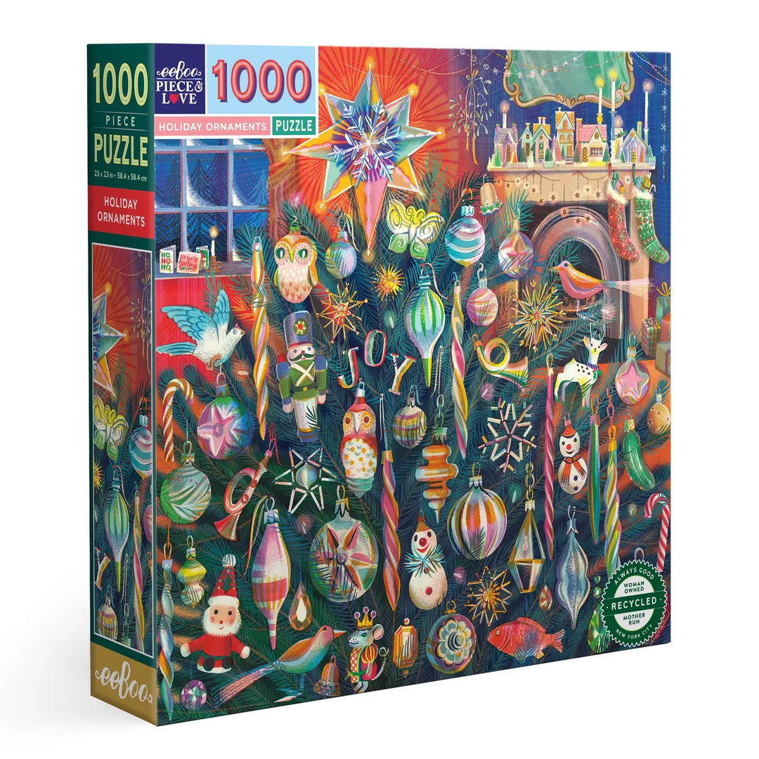 Holiday Ornaments Puzzle, 1000 Pieces