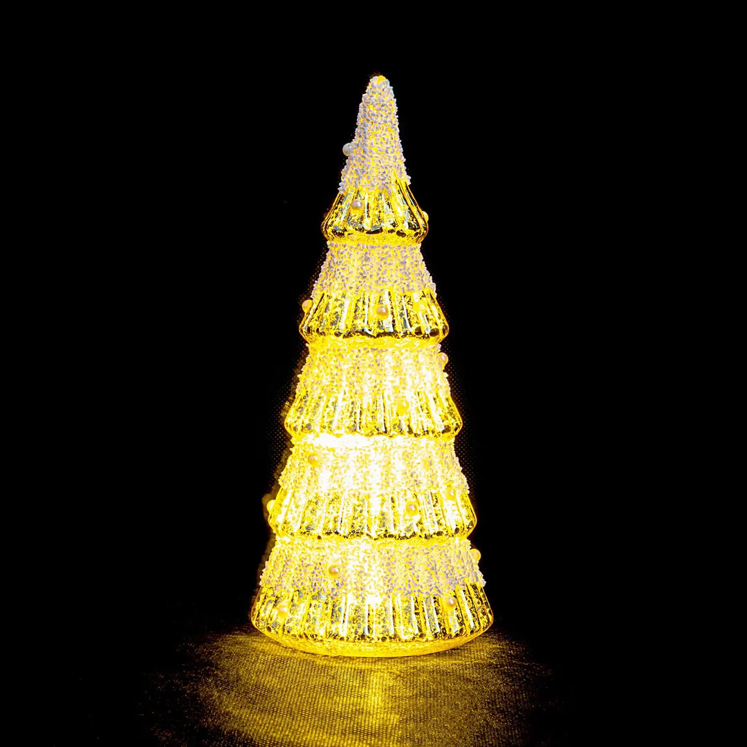 8" LED Golden Christmas Tree