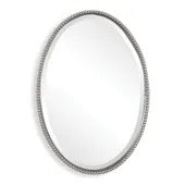 Sherise Oval Mirror, Nickel