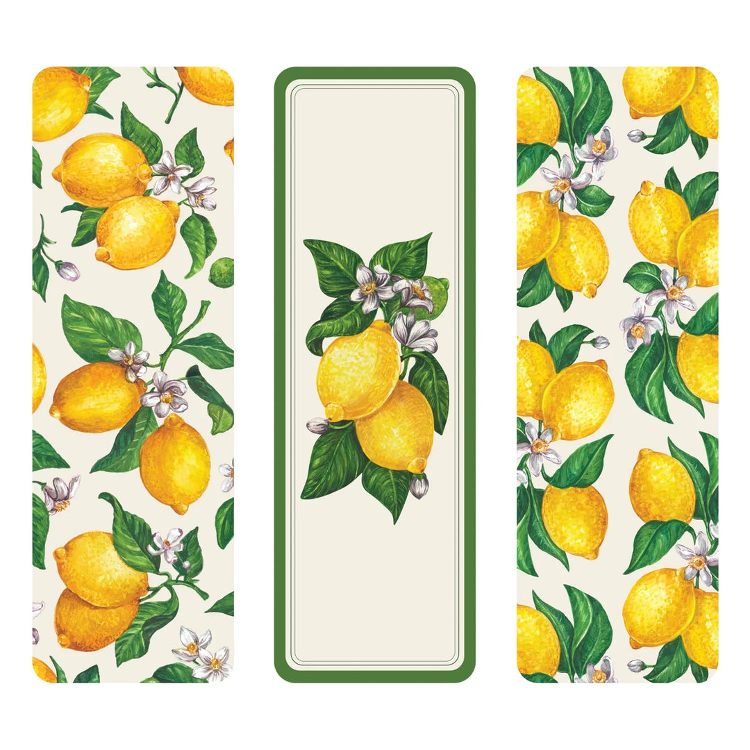 Lemons Bookmarks, Set Of 3