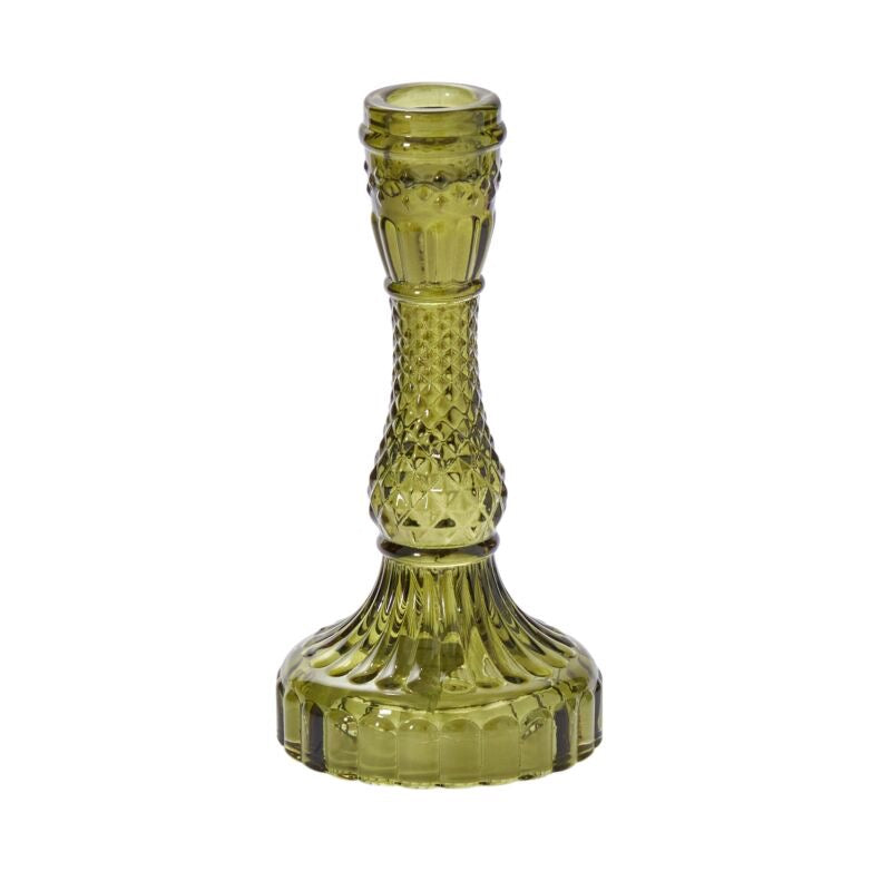 Green Gillian Candlestick, Tall