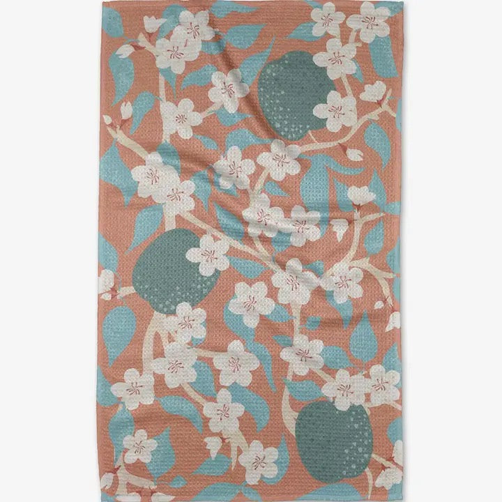 Apple Blossoms Tea Towel