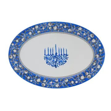 Hanukkah Oval Serving Platter