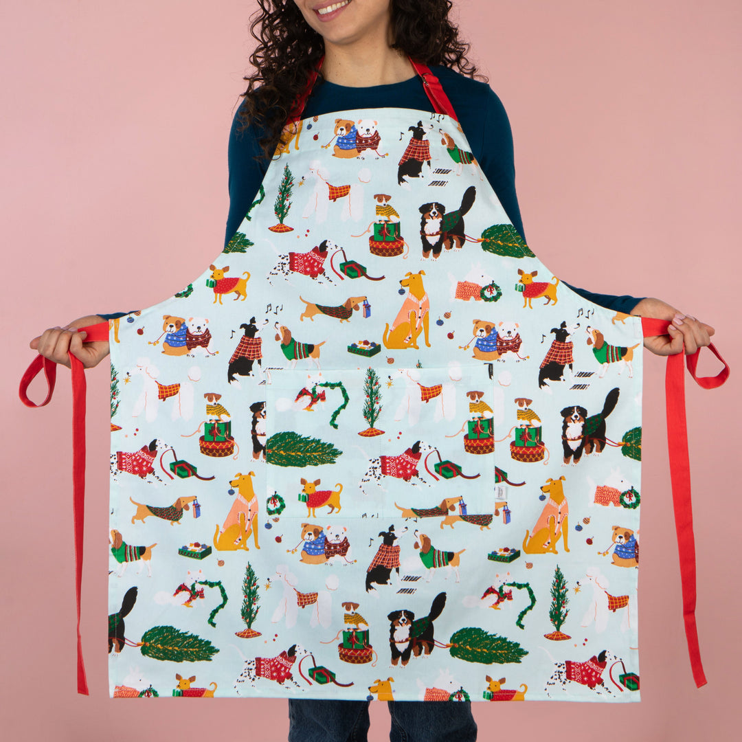 Holiday Hounds Christmas Apron