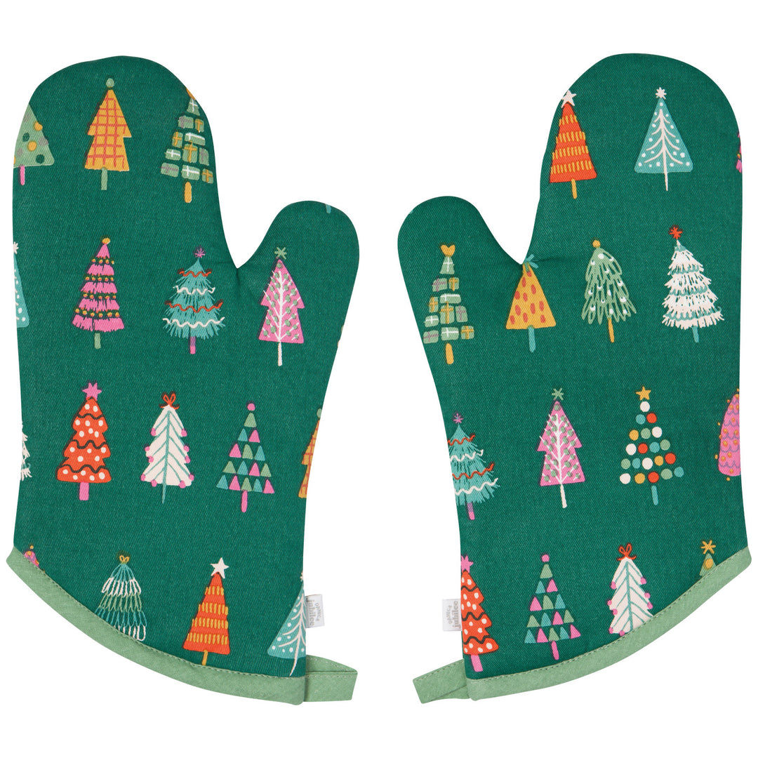 Glitzmas Oven Mitts