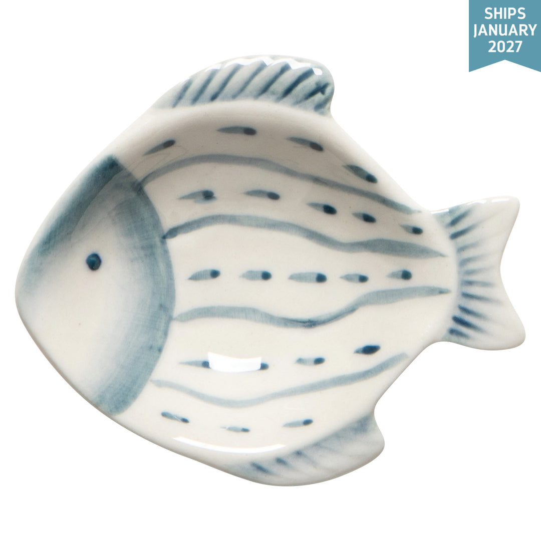 Fish Dish Blue Dash