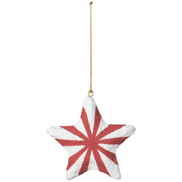 Peace & Harmony Cotton Mache Christmas Tree Ornaments