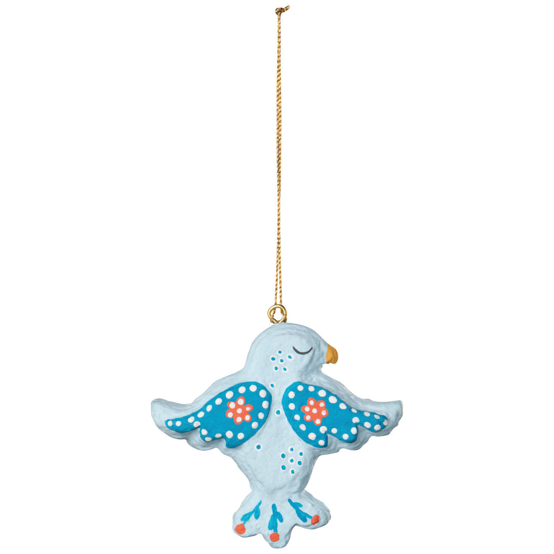 Peace & Harmony Cotton Mache Christmas Tree Ornaments