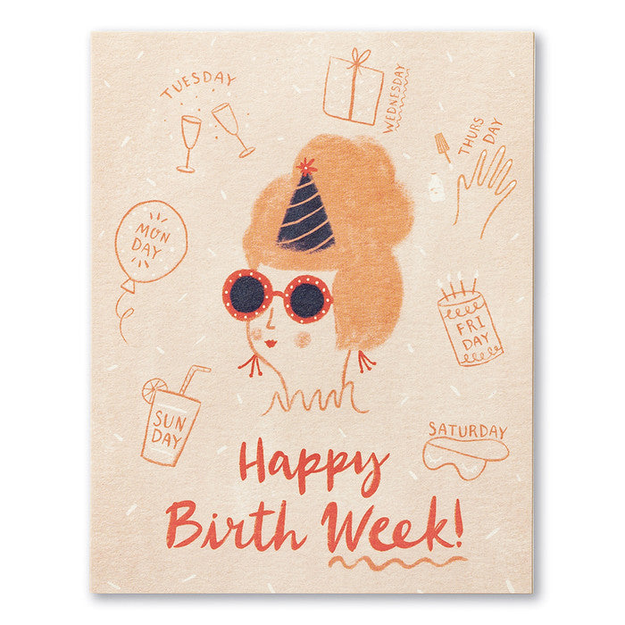 Happy Birthweek Greeting Card