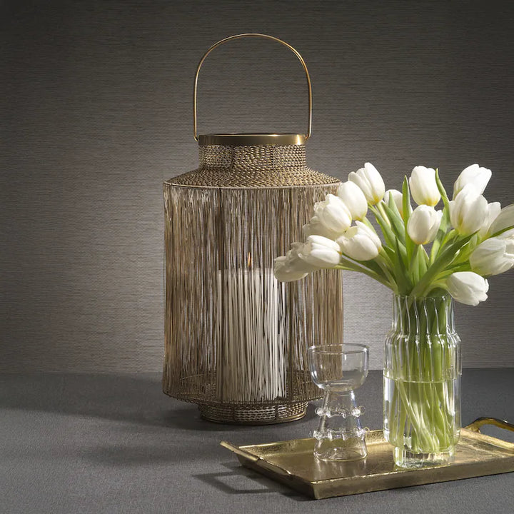 Menorca Dark Gold Metal Lantern