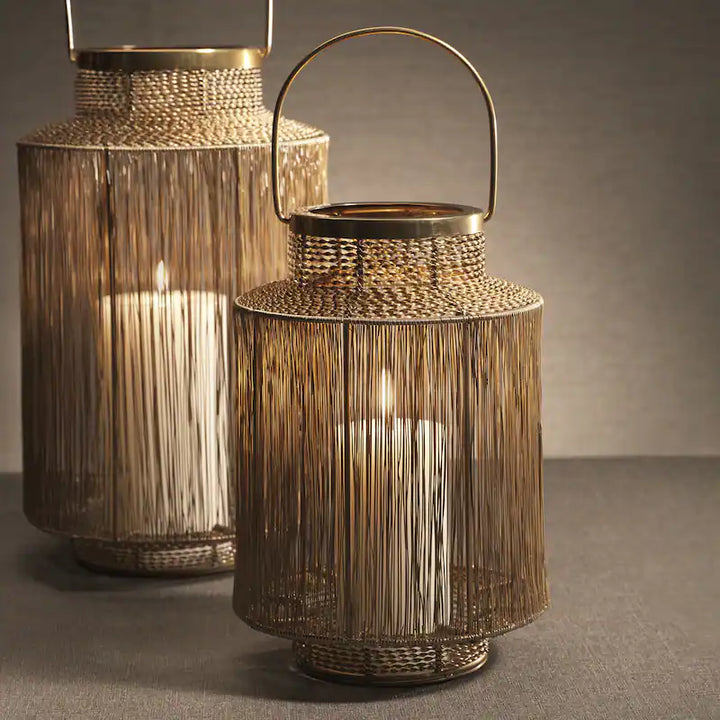 Menorca Dark Gold Metal Lantern