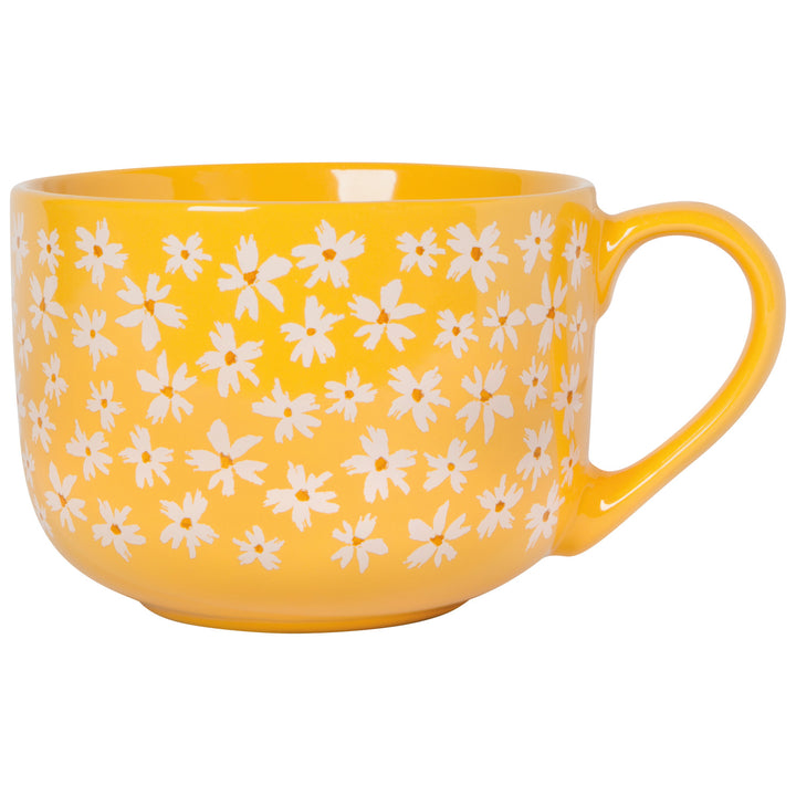 Full Bloom Stamped Latte Mug