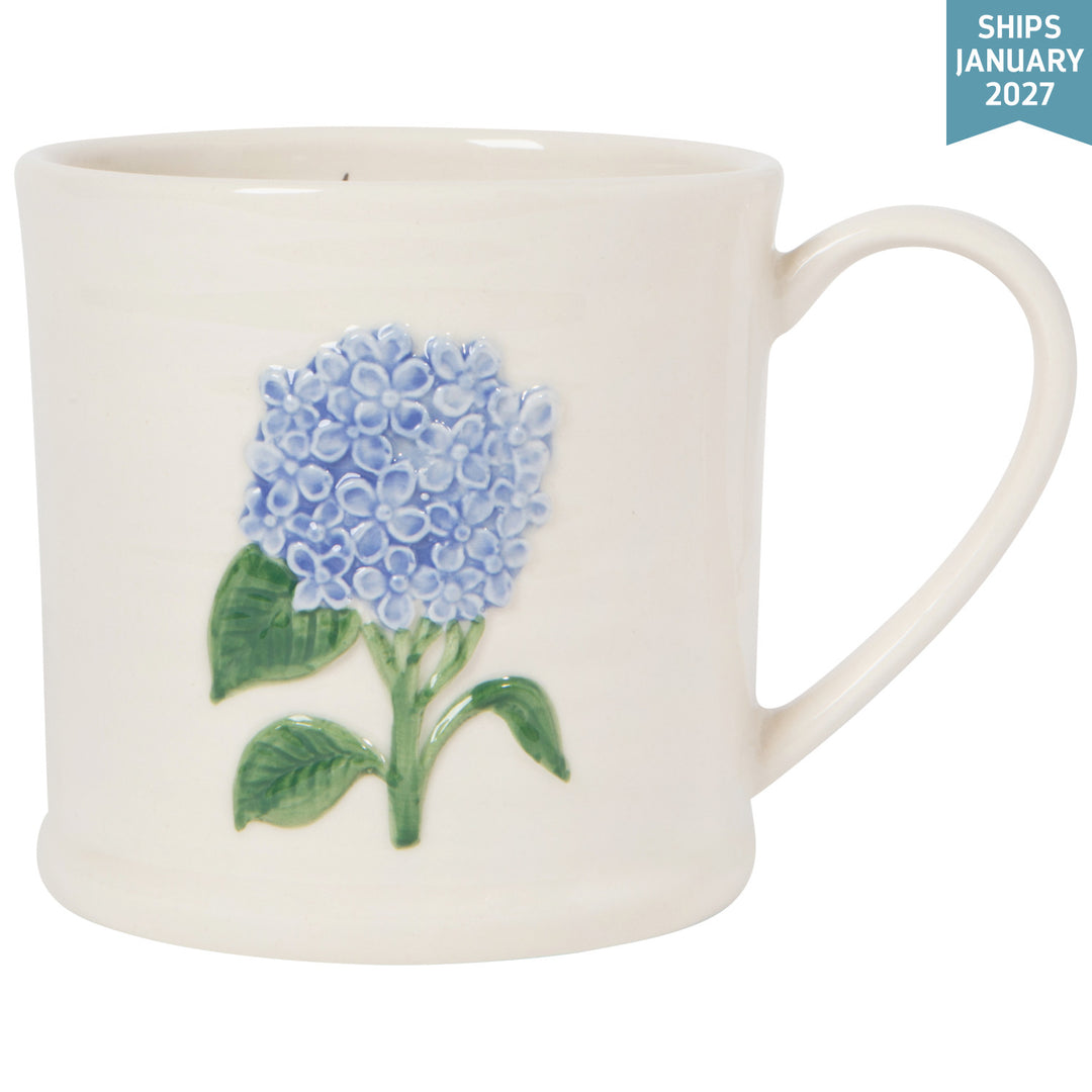 Hydrangea Embossed Mug