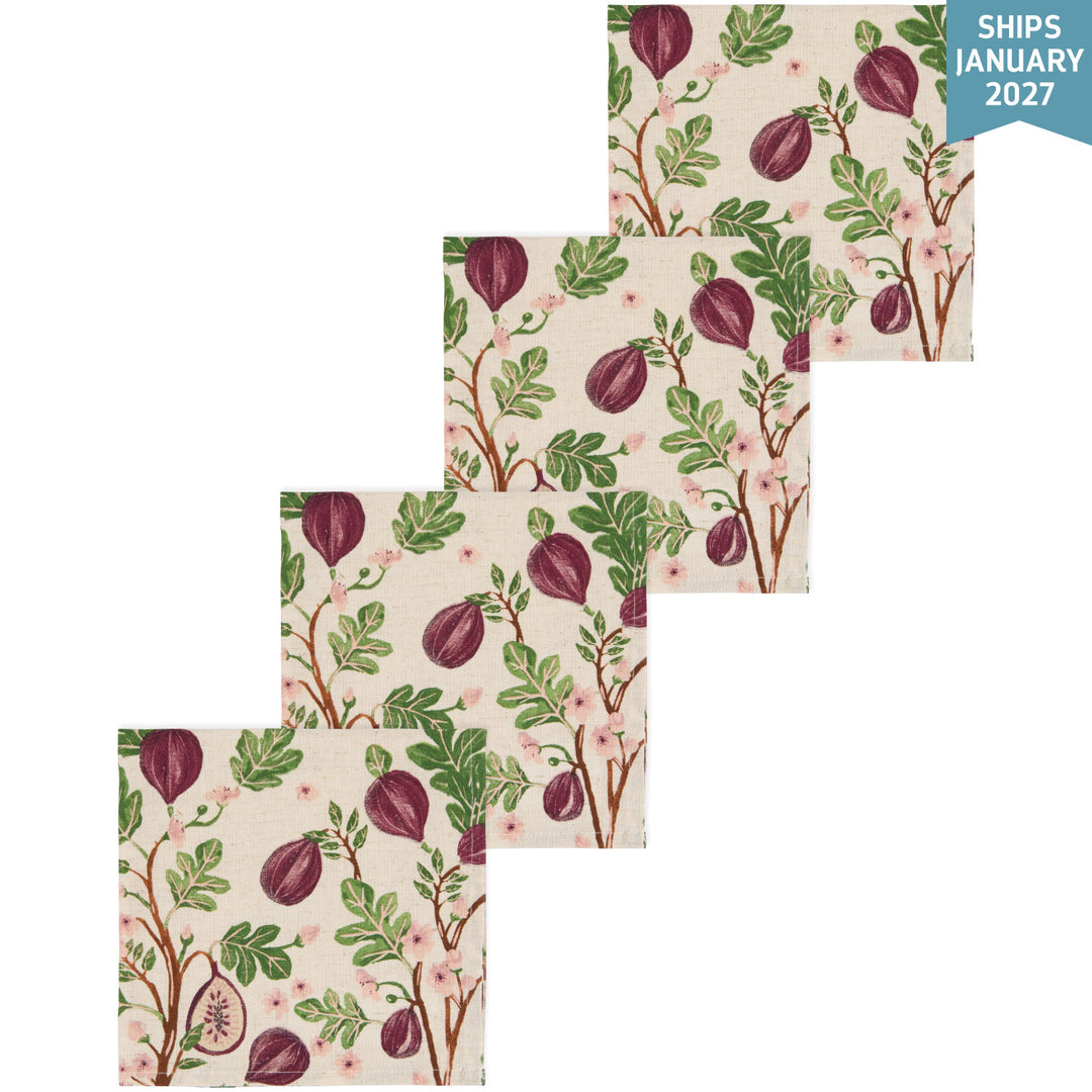 Fig Blossom Napkins Set of 4