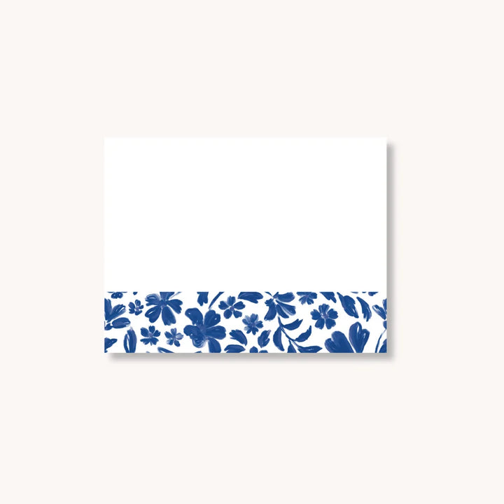 Porcelain Floral Sticky Note, 4" x 3"
