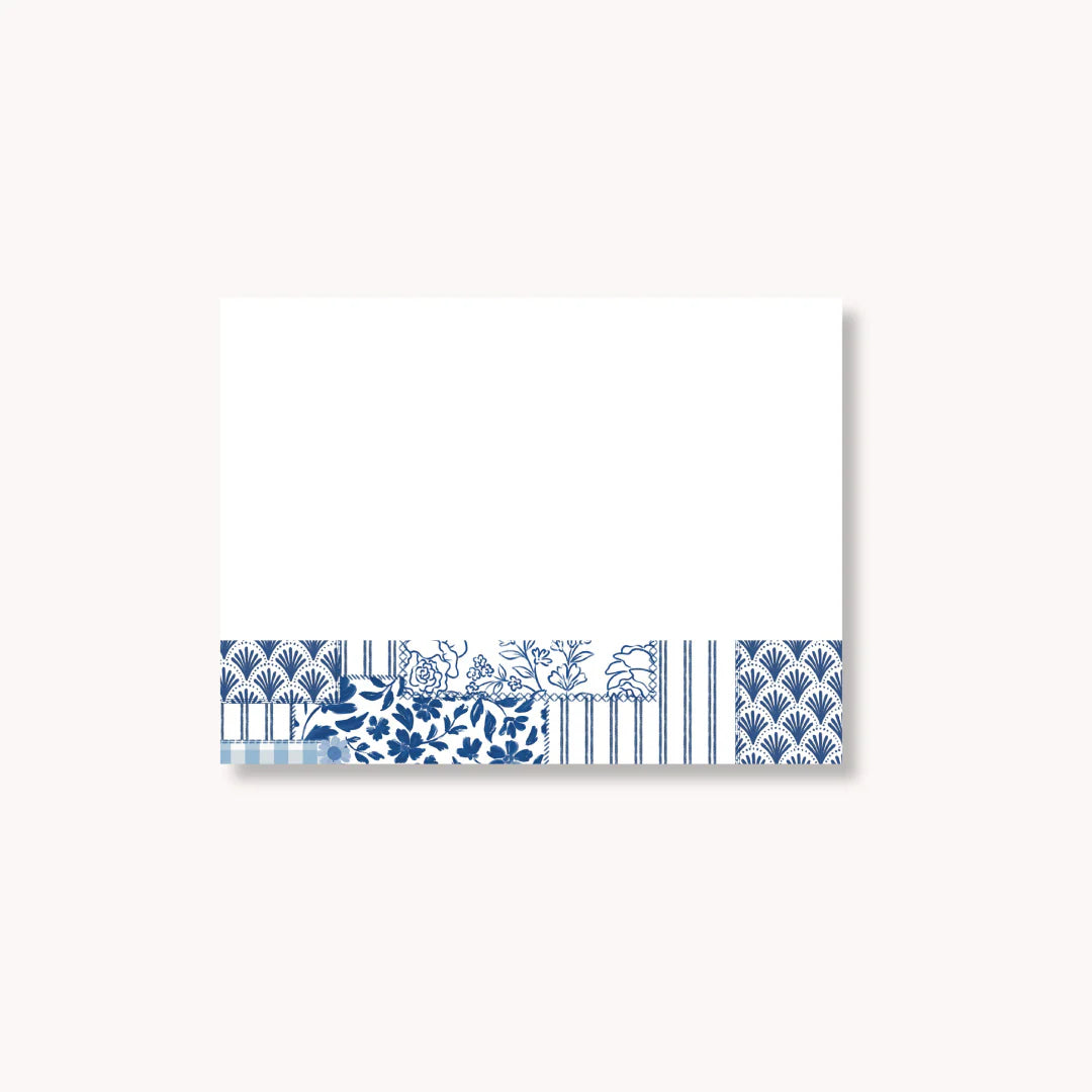 Coastal Patchwork Sticky Note, 4" x 3"