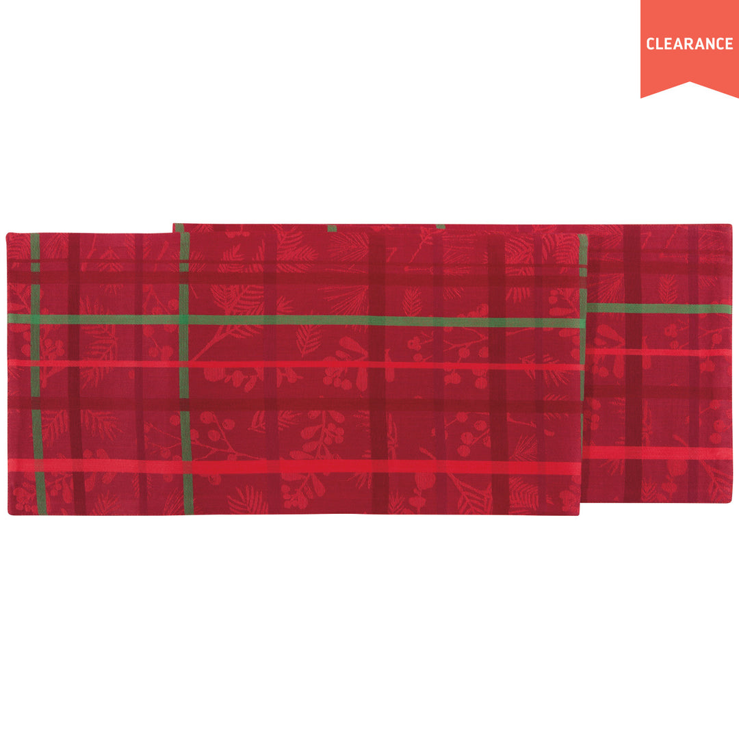 Winterberry Christmas Jacquard Runner