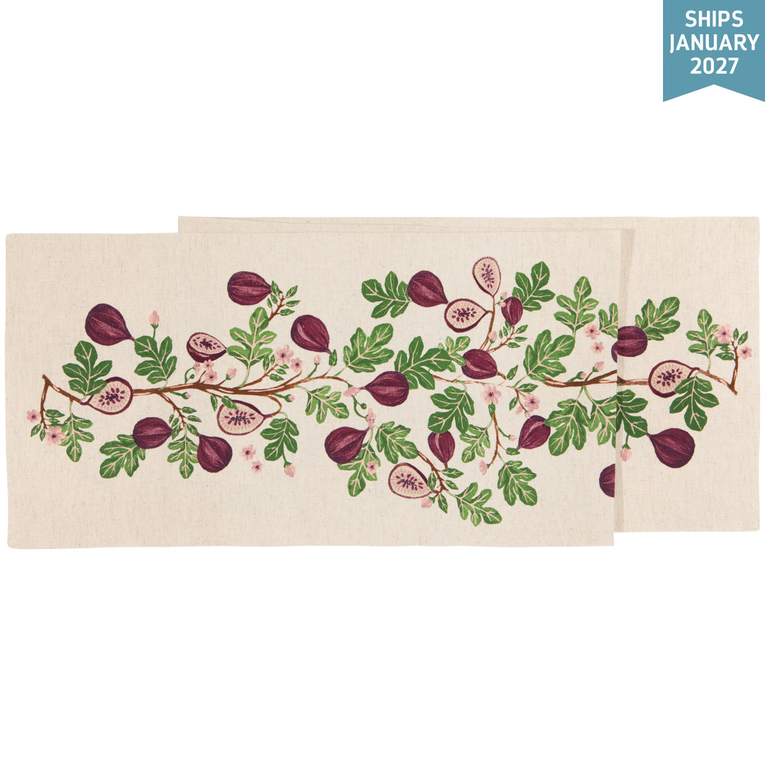 Fig Blossom Table Runner
