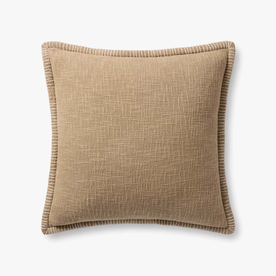 Tan Pillow, 22" x 22"