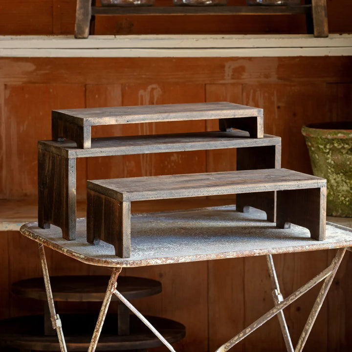 Nested Wooden Table Risers