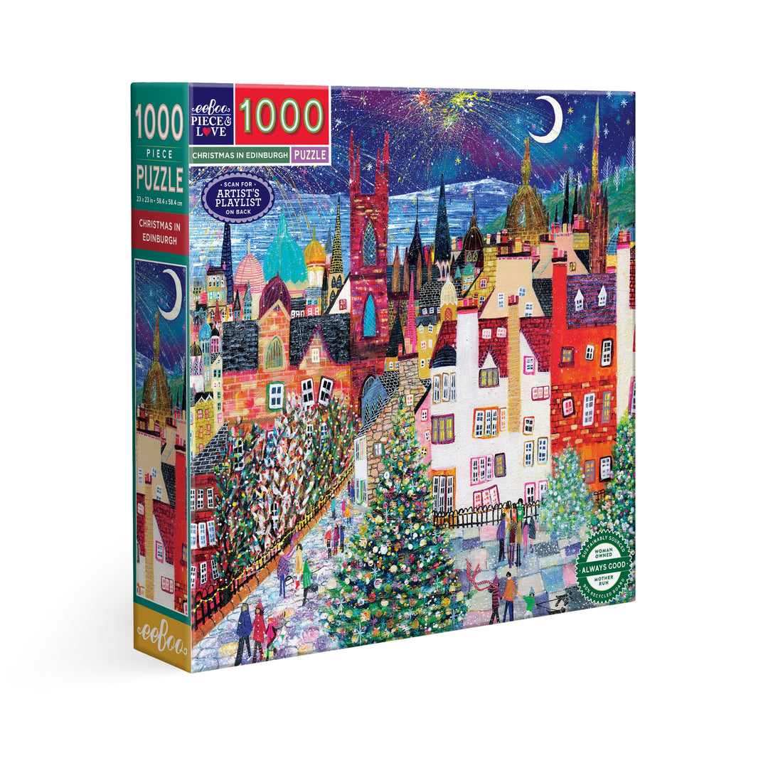 Christmas In Edinburgh Puzzle, 1000 Piece