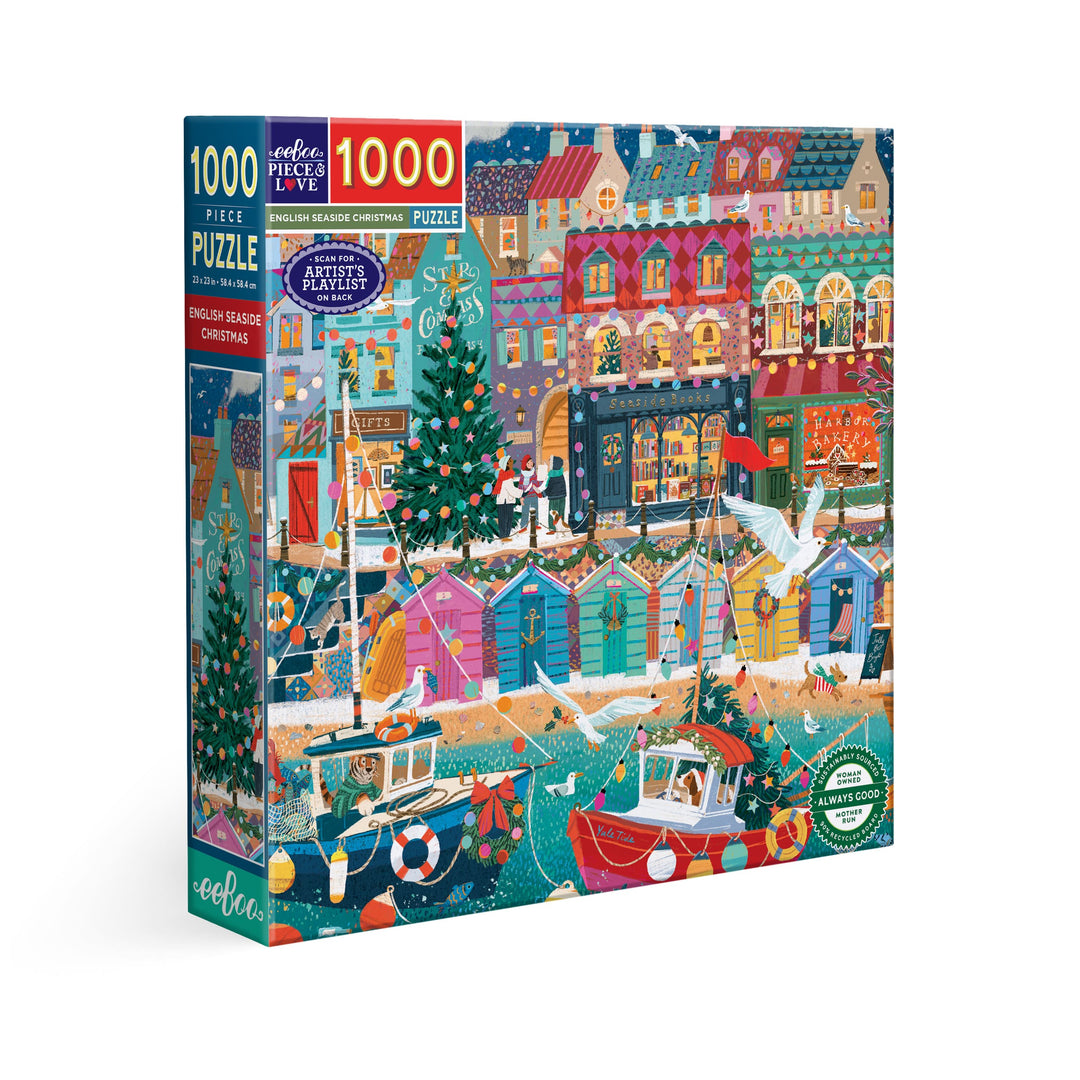 English Seaside Christmas Puzzle, 1000 Piece