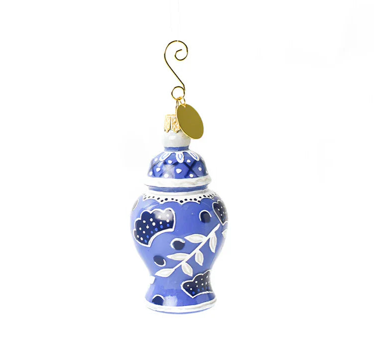 Chinoiserie Hand-Painted Glass Ornament