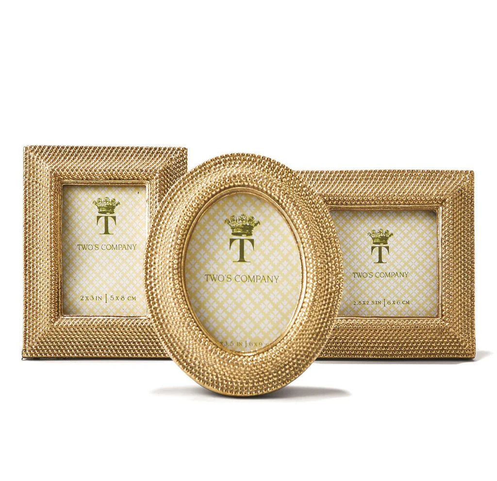 Golden Dots Picture Frame